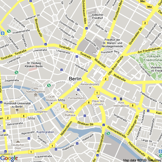 city center map of berlin